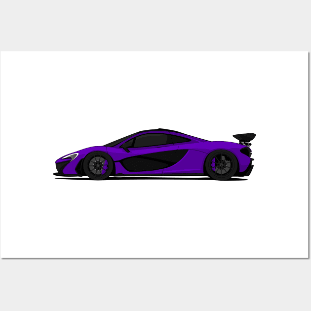 MCLAREN P1 PURPLE Wall Art by VENZ0LIC